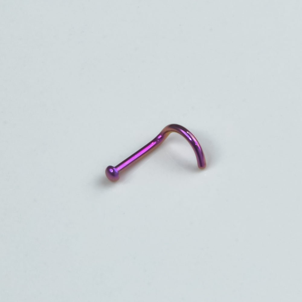 Nose Screw Dome Top Titanium - 18GA & 20GA