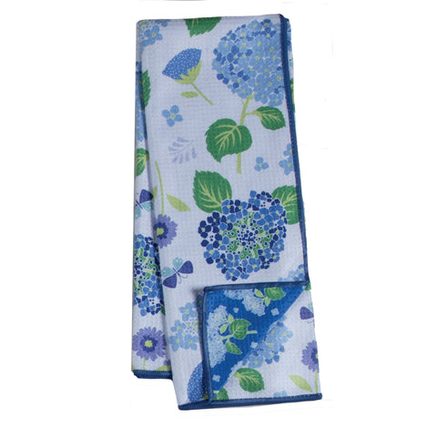 Blue Hydrangea Earth Towel R8618