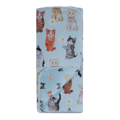 Cats and Daisies Drying Mat R8638