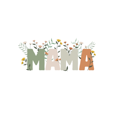 Mama with flowers vinyl sticker
