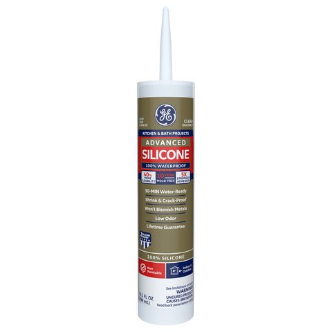 Silicone 2+ Kitchen And Bath Caulk Clear 10.1oz