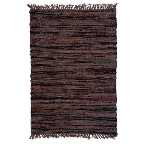 Sturbridge Rag Rug in tobacco color