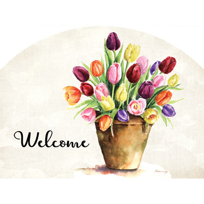 Spring & Summer Outdoor Plaque Tulip Pot