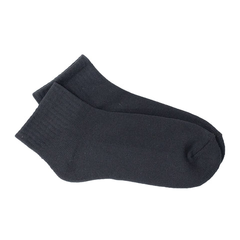 black, Boys' Ribbed Socks 3-Pair WC3000