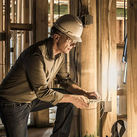 Man Working with Light