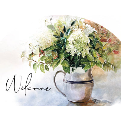 Spring & Summer Outdoor Plaque White Hydrangeas