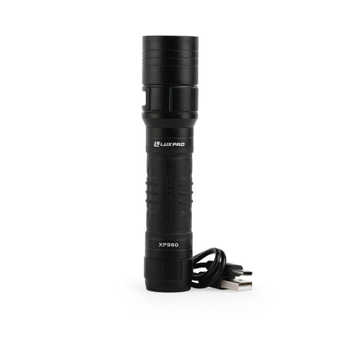 Luxpro 750 lumens Rechargeable LED Flashlight upright
