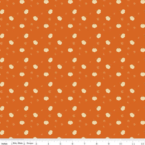 autumn red, Bountiful Collection Pumpkins Cotton Fabric C17864