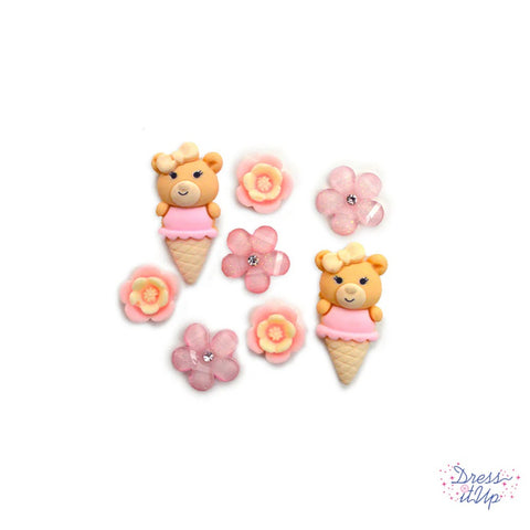Dress It Up ballerina bears embellishments