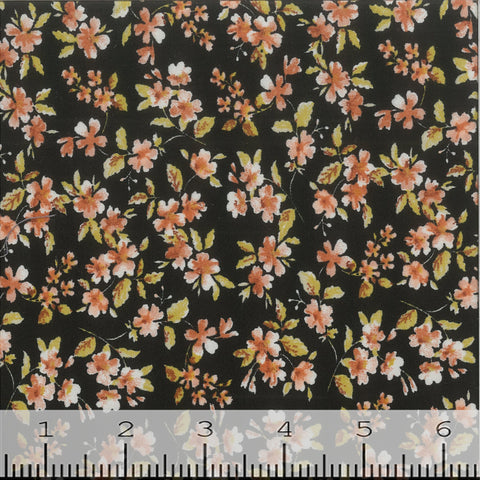 Double Brushed Floral Print Knit Fabric 381