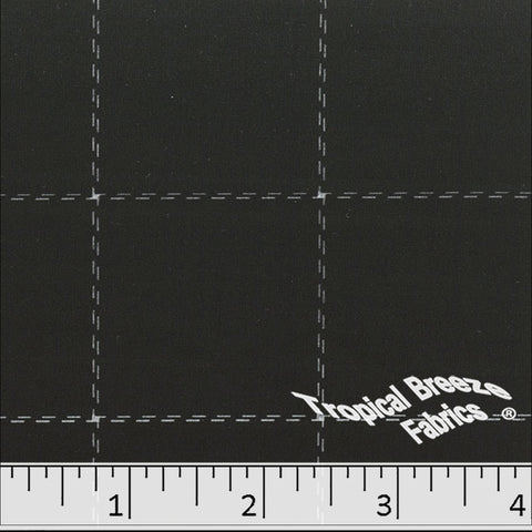 black, Double Brushed Plaid Print Knit Fabric 572615