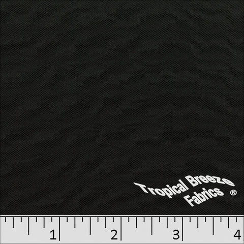 black, Dream Crepe Stretch-Dyed Polyester Fabric 07940