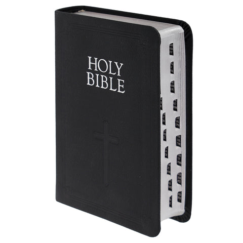 black, KJV Compact Bible with Thumb Index EN10