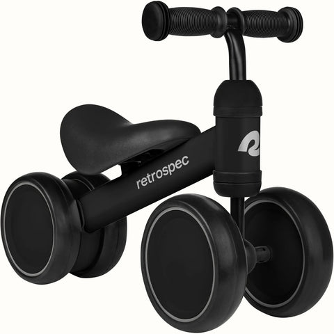 Retrospec Cricket Baby Walker Balance Bike in black