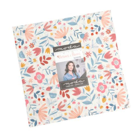 layer cake, Blossoms and Blooms Precut Cotton Fabric 39050