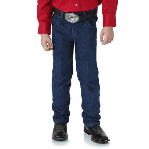 Wrangler boys Cowboy Cut blue jeans 13MWZ
