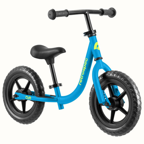 Retrospec Cub 12-inch Children's Balance Bike in brash blue
