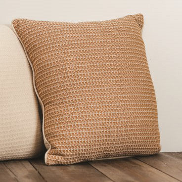bronze, Zig Zag Woven Pillow APZ