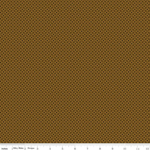 brown, Bountiful Collection Geometric Cotton Fabric C17867