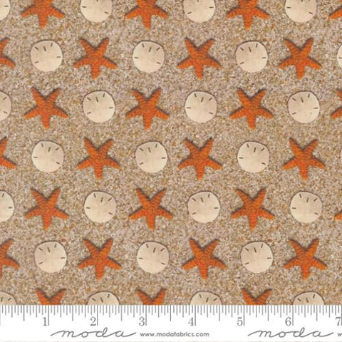 brown, Saltwater Collection Sandy Beach Cotton Fabric 39576