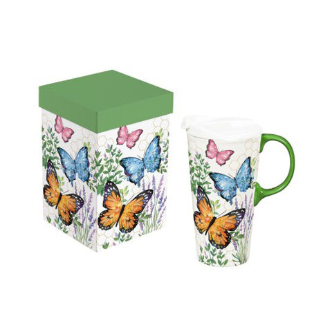 butterfly, Ceramic Perfect Cup with Gift Box TK2