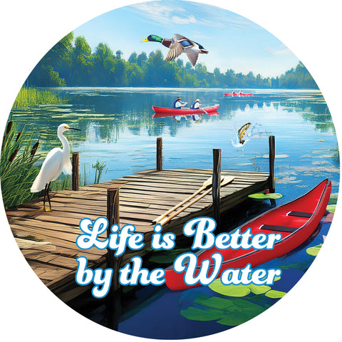 Custom Decor Suncatcher showing by the water