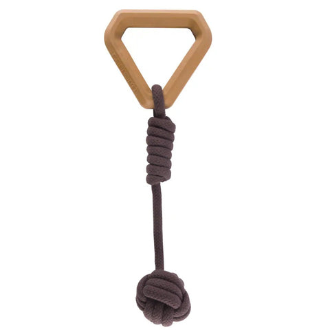 Carhartt brown rubber handle monkey fist dog pull