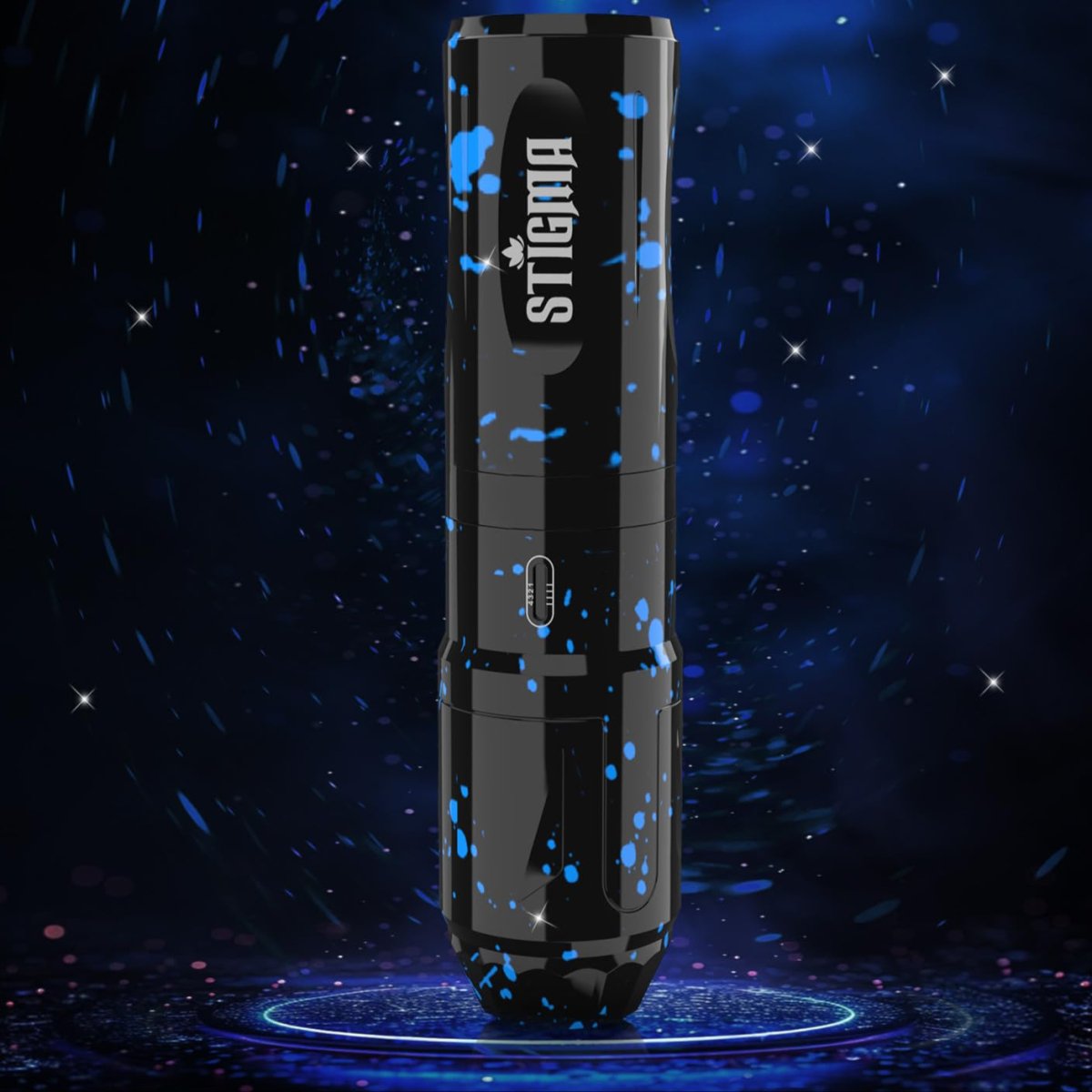 Camou Wireless Tattoo Pen Machine Kit By Stigma - Blue - Tattoo Unleashed