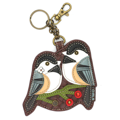 chickadees, Key Fob Coin Purse 806
