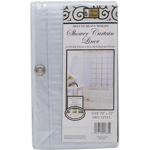 Clear shower curtain