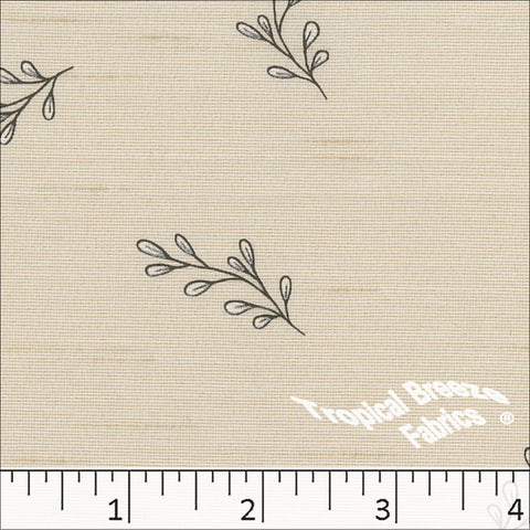 cream, Polyester Print Fabric 045610