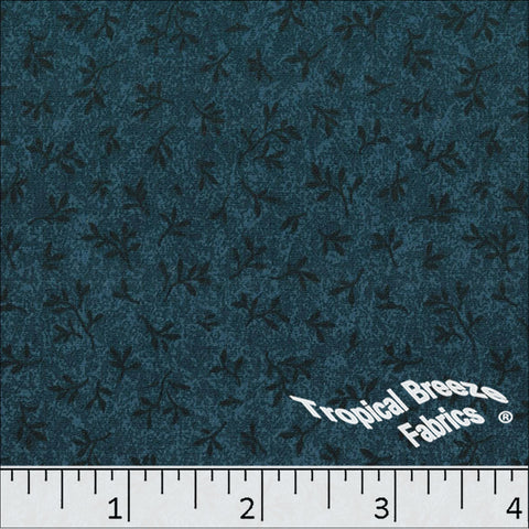 dark teal, Yoryu Print Polyester Fabric 048610