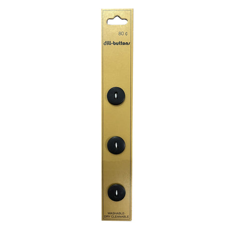 Black 11 mm buttons