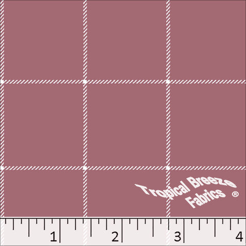 dusty rose, Standard Weave Plaid Poly Cotton Fabric 6320