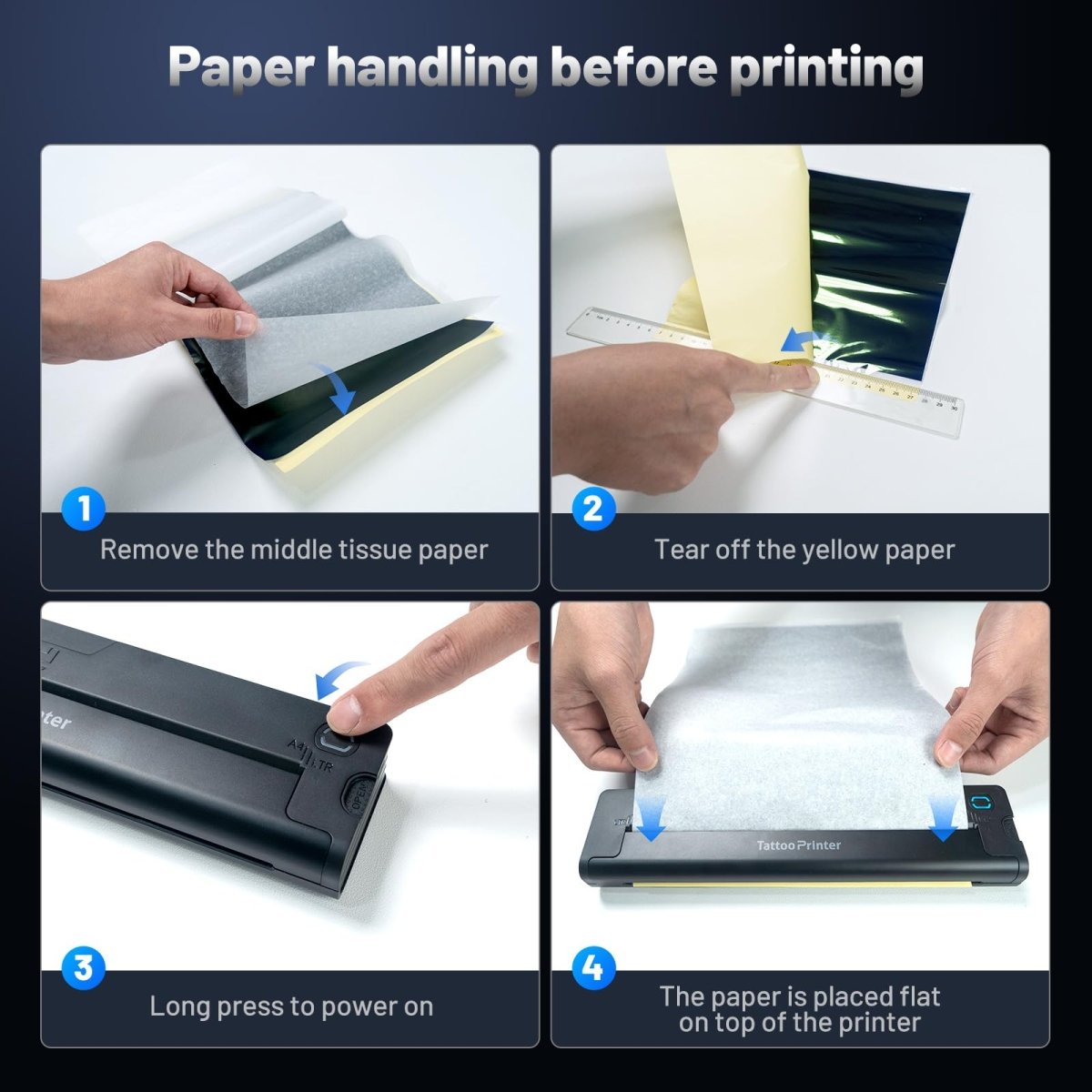 Extolink Wireless Tattoo Stencil Printer with 10pcs Stencil Paper - Tattoo Unleashed