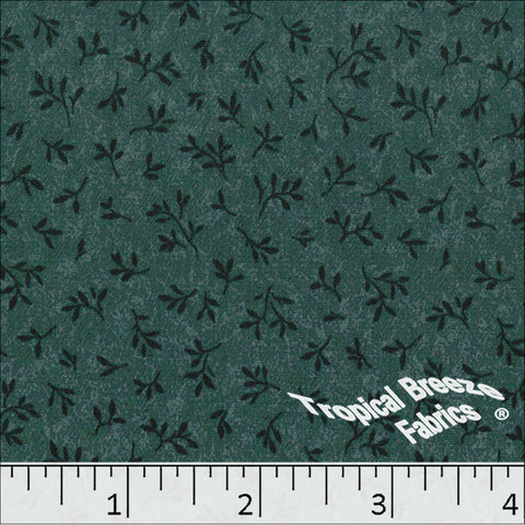 forest green, Yoryu Print Polyester Fabric 048610