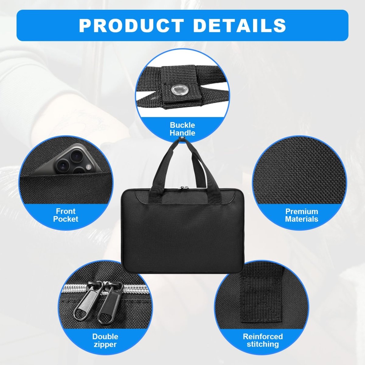 Generic Tattoo Case – Double Layer Travel Bag for Tools - Tattoo Unleashed