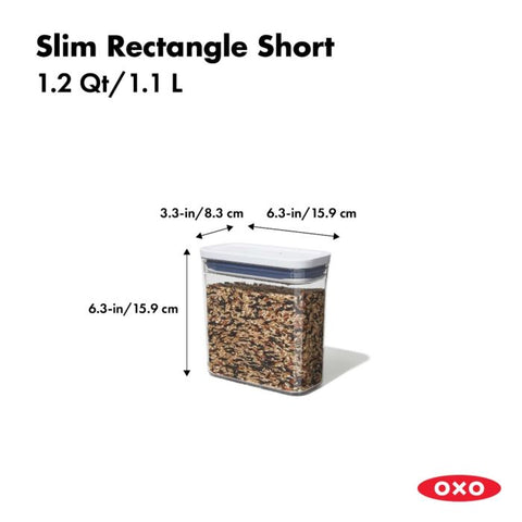 Slim Rectangle Short POP Container 11234900