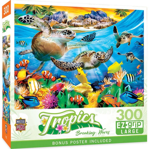 Tropics - Breaking Waves 300 Piece EZ Grip Jigsaw Puzzle 31924 front of box