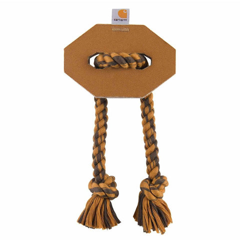 Carhartt Brown Firm Duck Hex Dog Pull toy