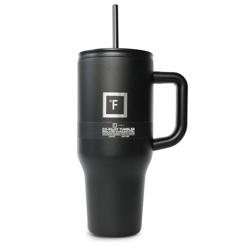 Iron Flask Co-Pilot Tumbler in midnight black