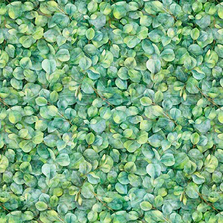 small leaves light green, Earthly Delights Collection Cotton Fabric 31