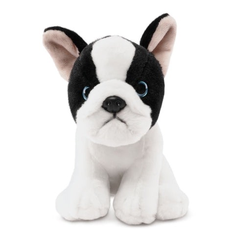 French Bulldog Puppy Black & White Plush Stuffed Animal Toy AN776