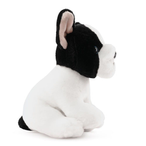 French Bulldog Puppy Black & White Plush Stuffed Animal Toy AN776