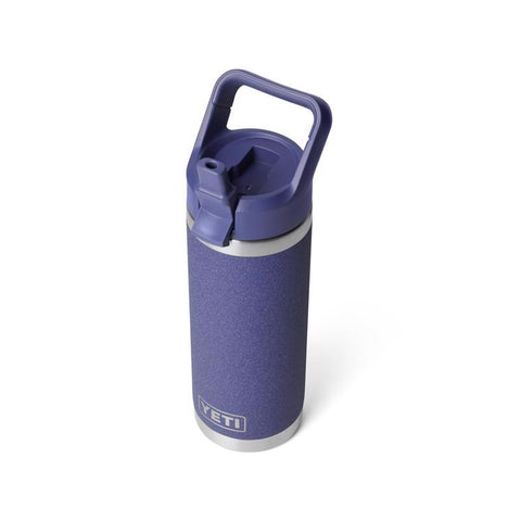 Yeti Rambler bottle with straw cap 18 oz in moon dust