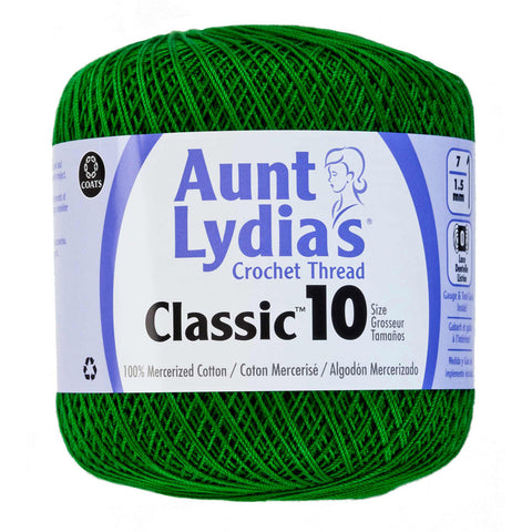 Myrtle green crochet thread
