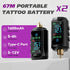 Neebol Wireless Tattoo Machine Kit with Dual 1600mAh Batteries - Purple - Tattoo Unleashed
