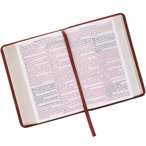 open bible showing red letter print