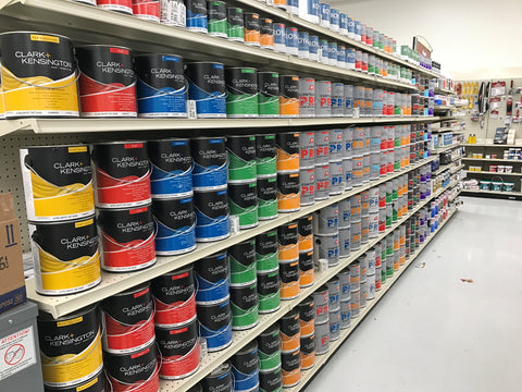 aisle of paint