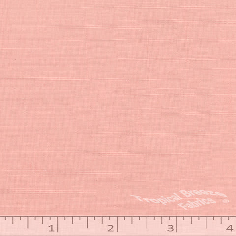 Peach linen weave fabric
